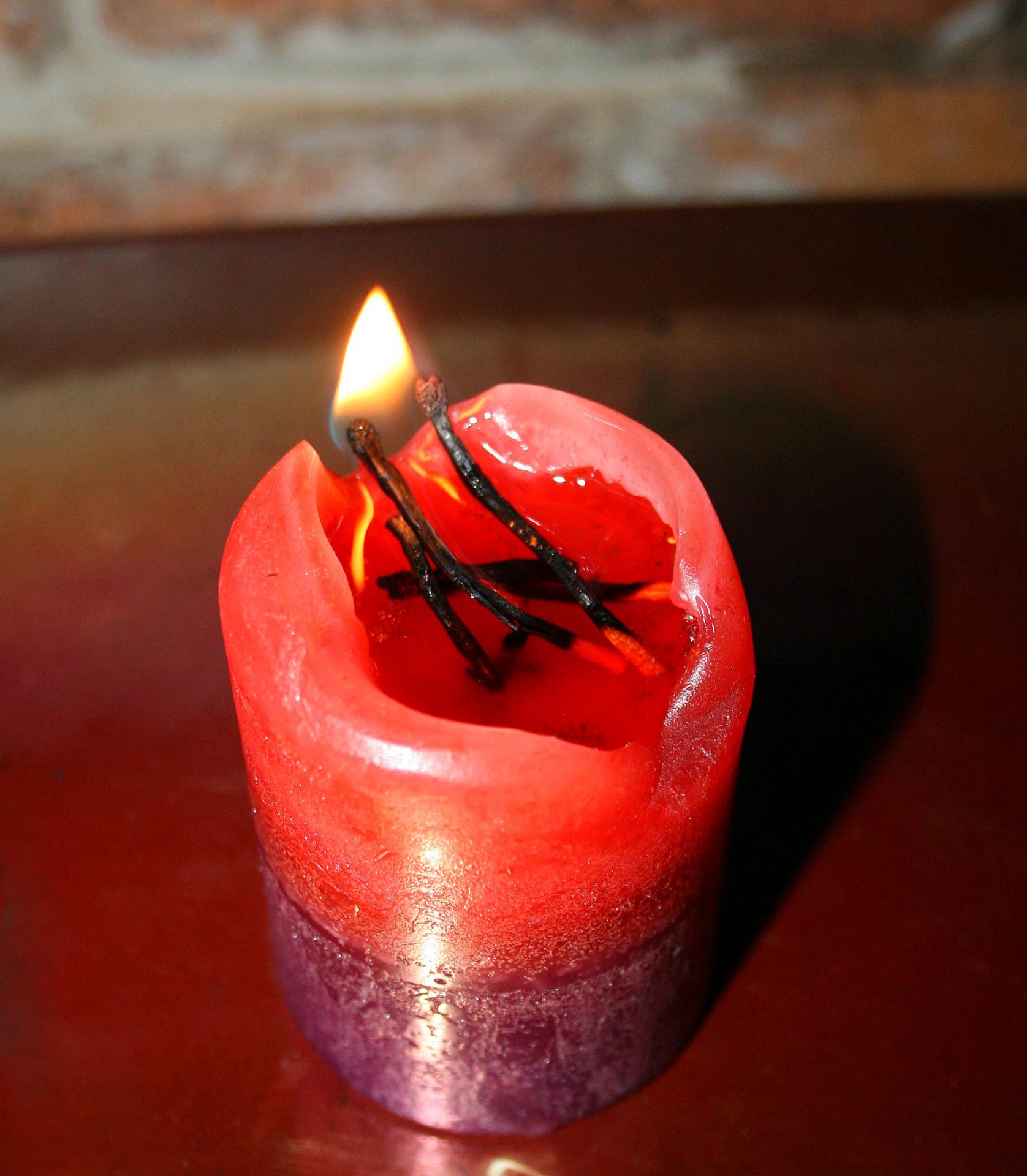 candle red burning free photo