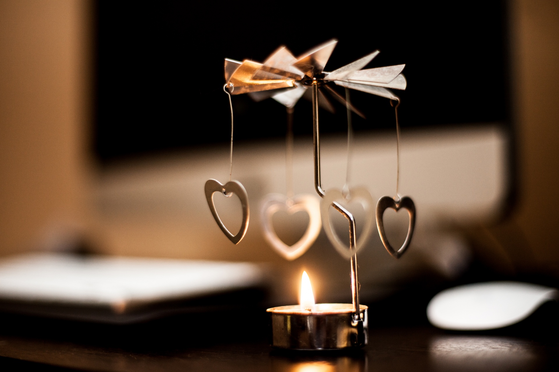candle spinning decoration free photo