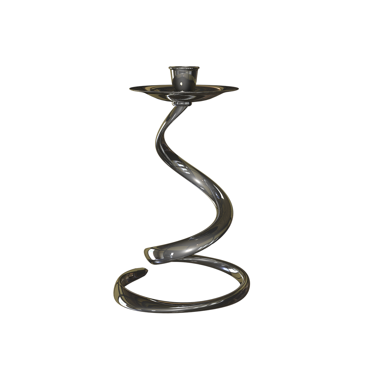 candle holder spiral metal pattern free photo