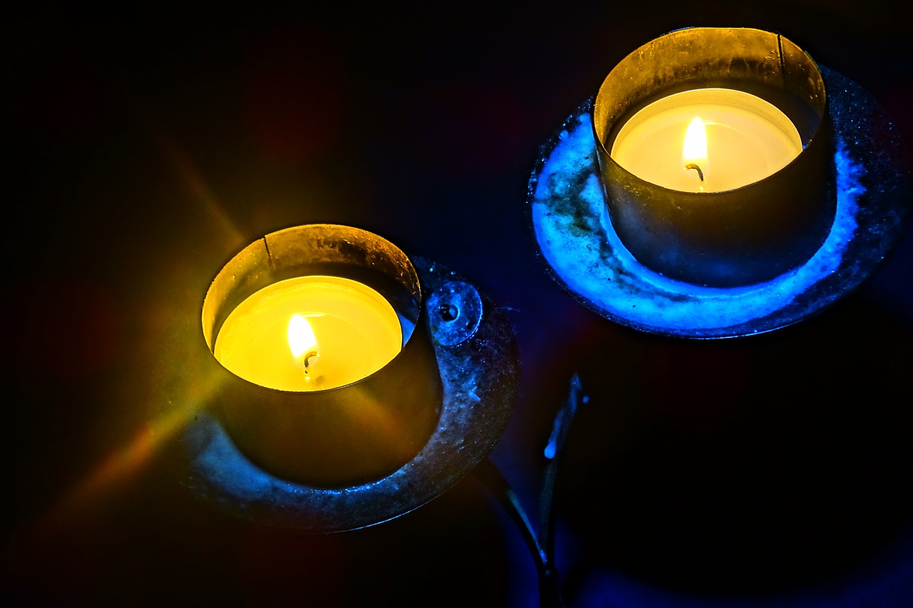 candle holders light flame free photo