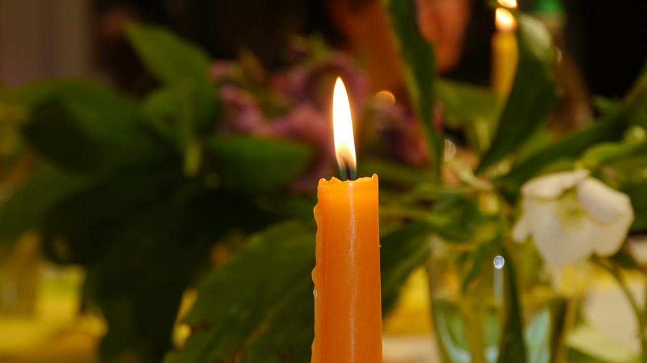 candlelight candle evening light free photo