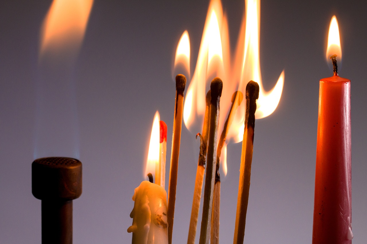 candlelight candles matches free photo