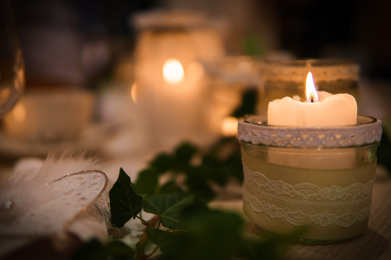 candlelight light wedding free photo