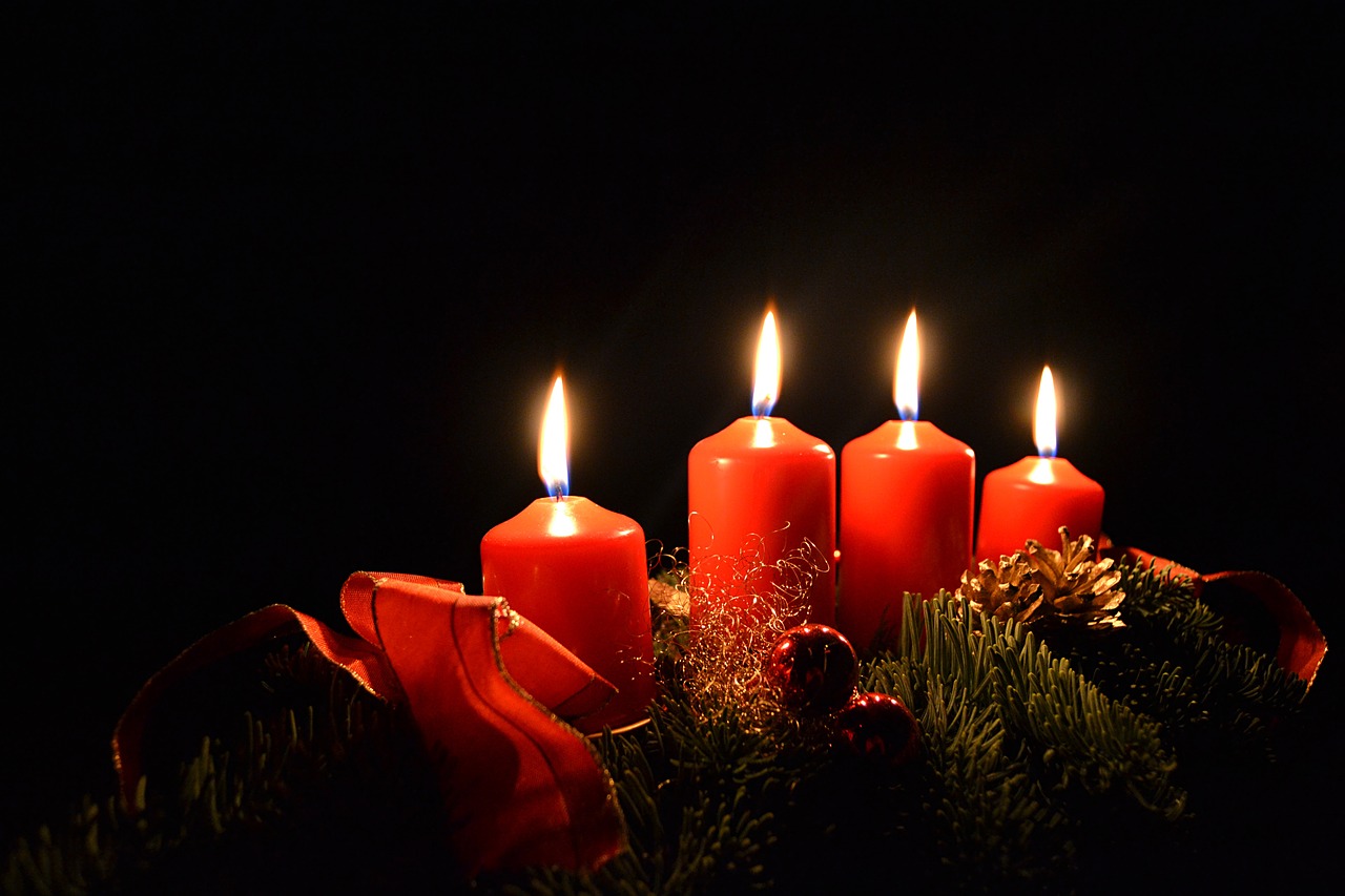 candles christmas advent free photo