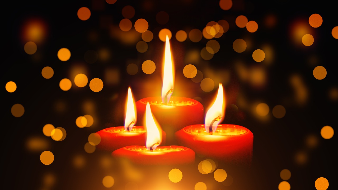 candles christmas advent free photo