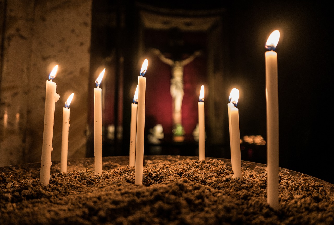 candles church christ free photo