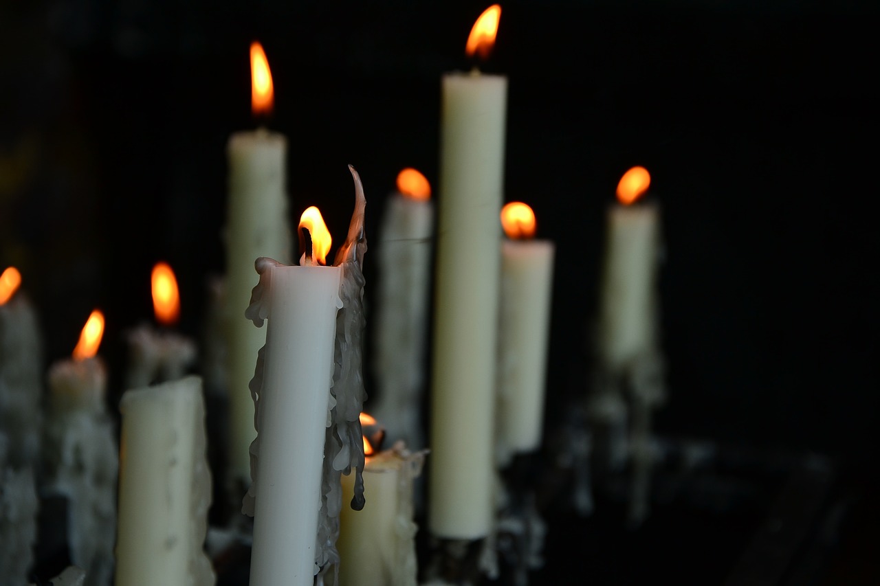 candles church funeral free photo