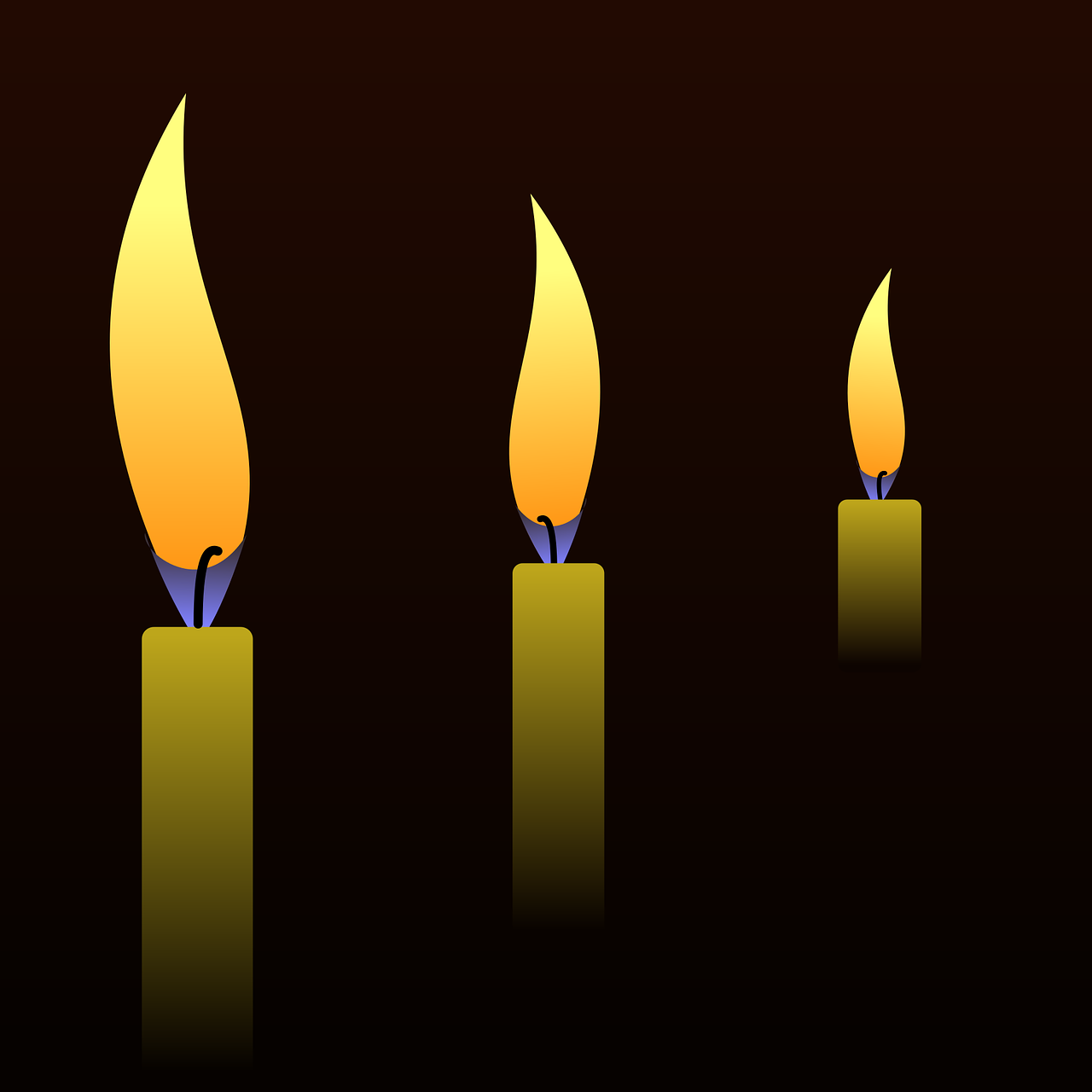 candles dark flame free photo