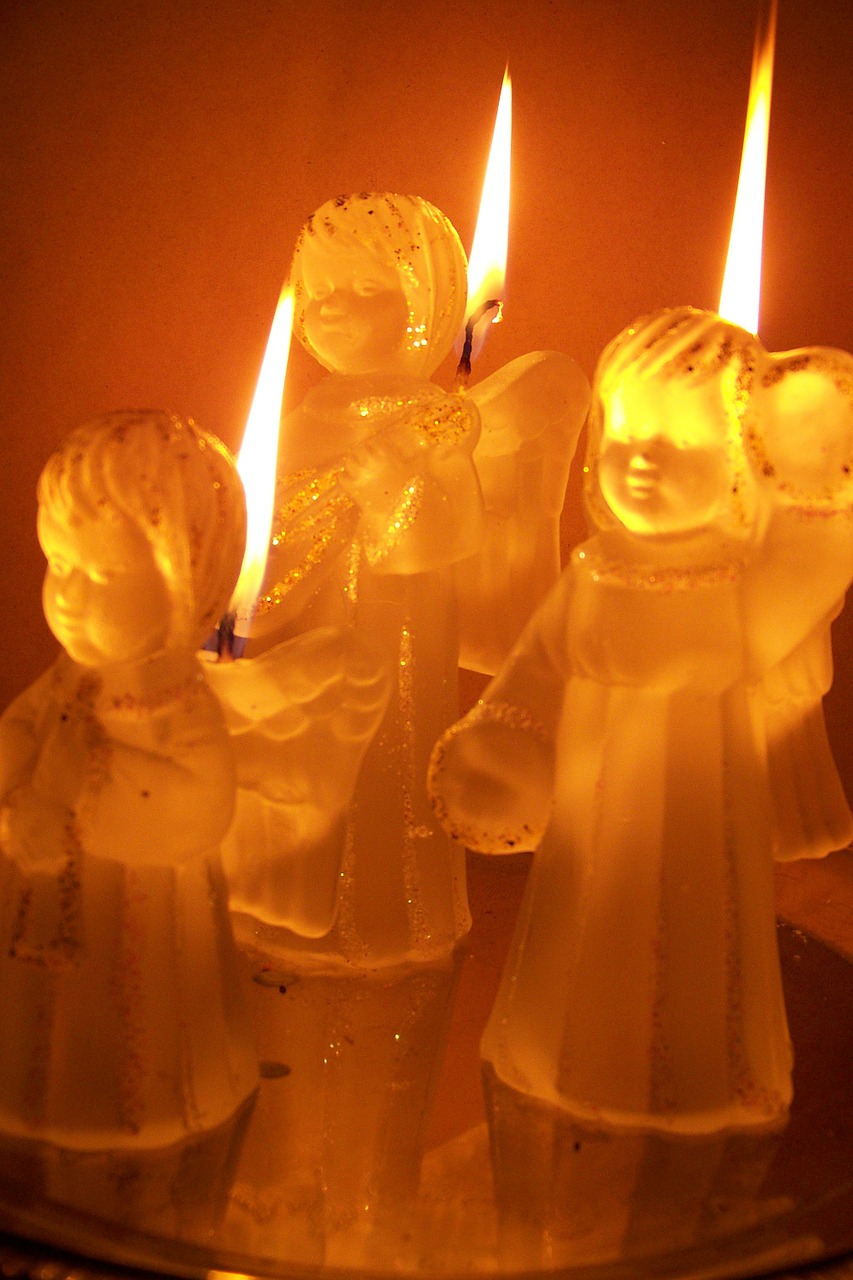 candles angel candlestick free photo