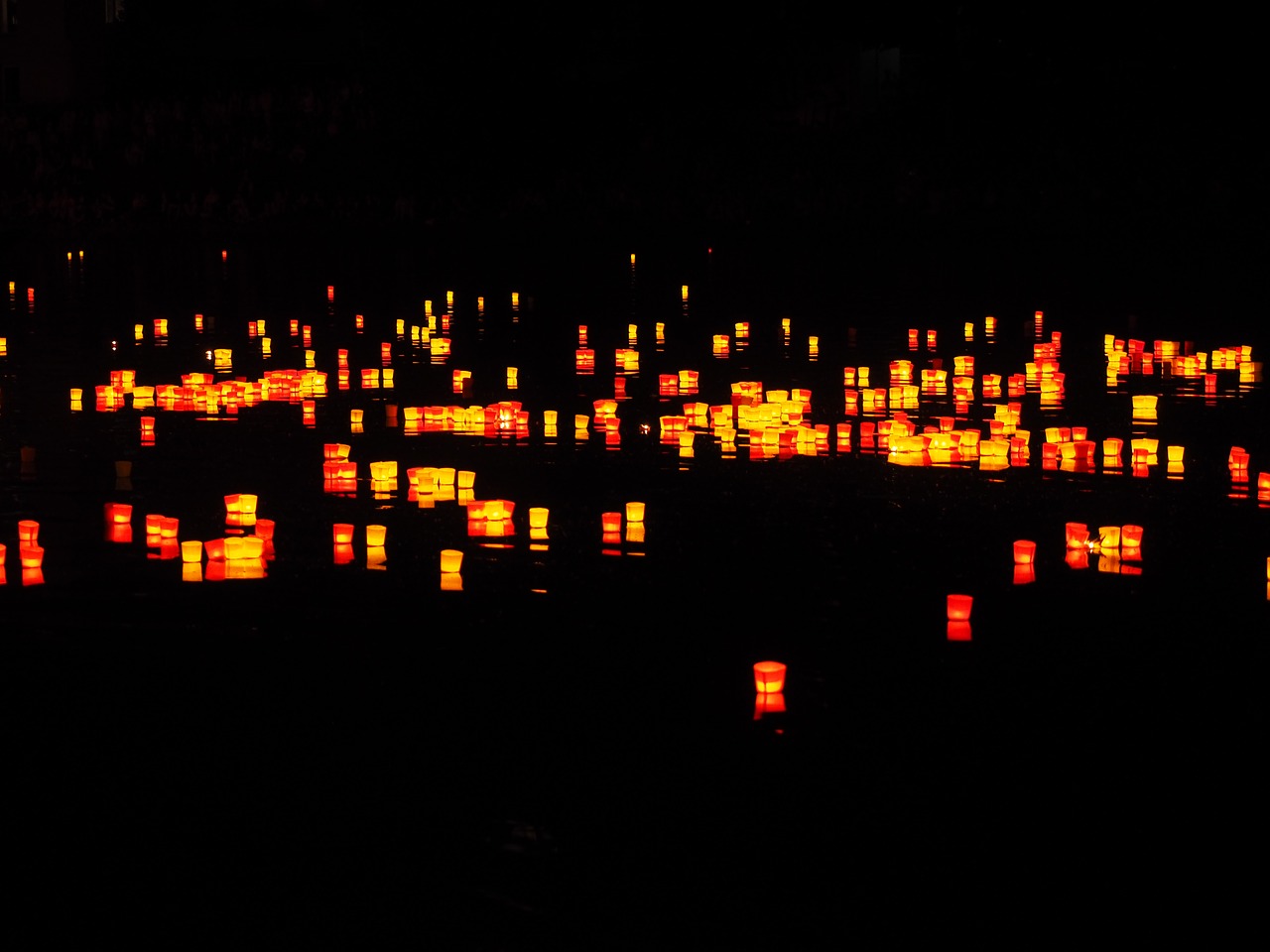 candles lights serenade river free photo