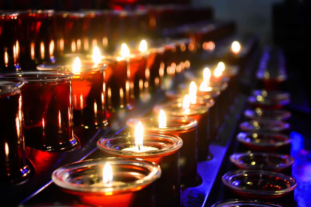 candles church religion free photo