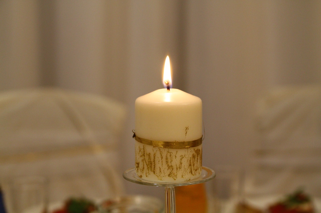 candles gold wedding free photo