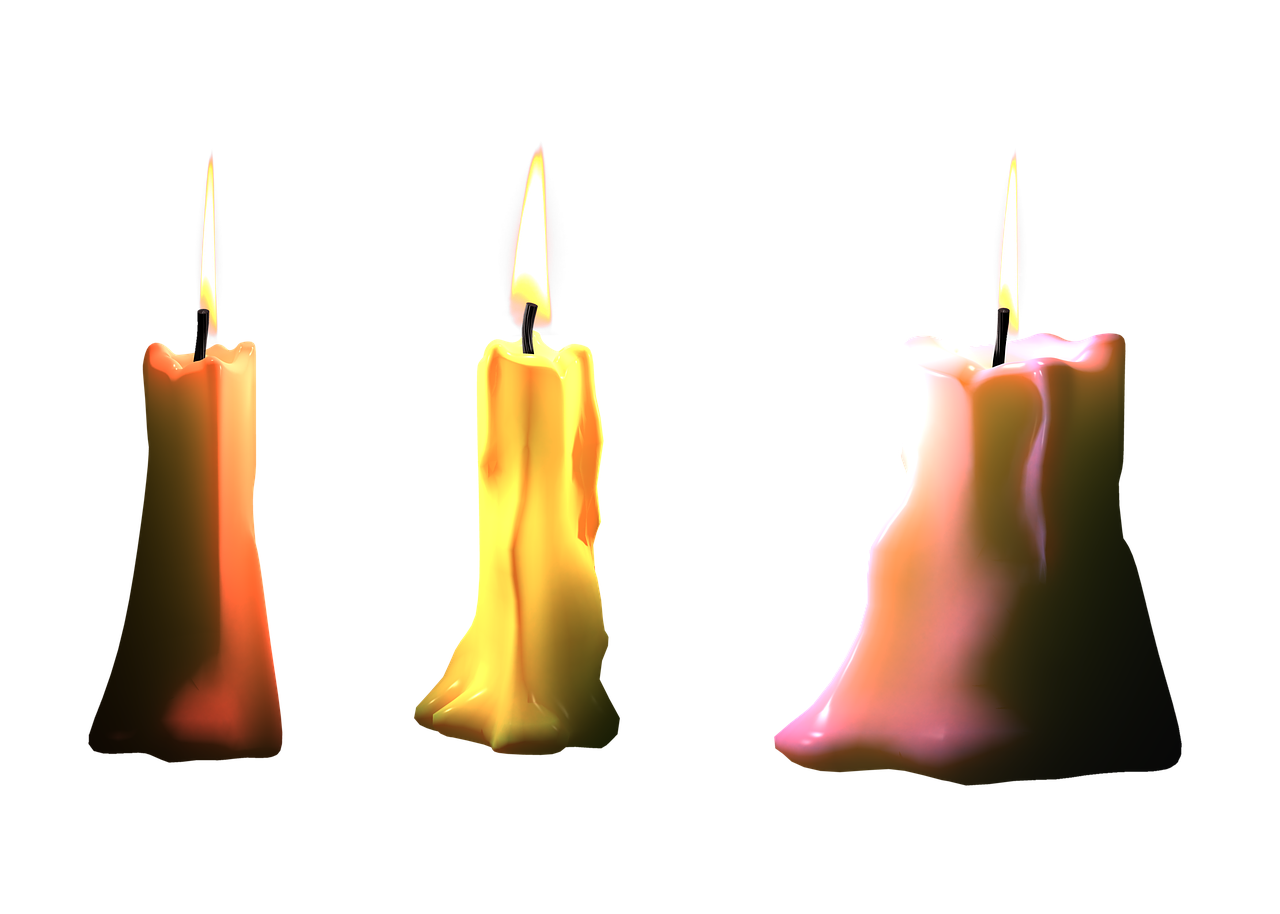 candles isolated light free photo