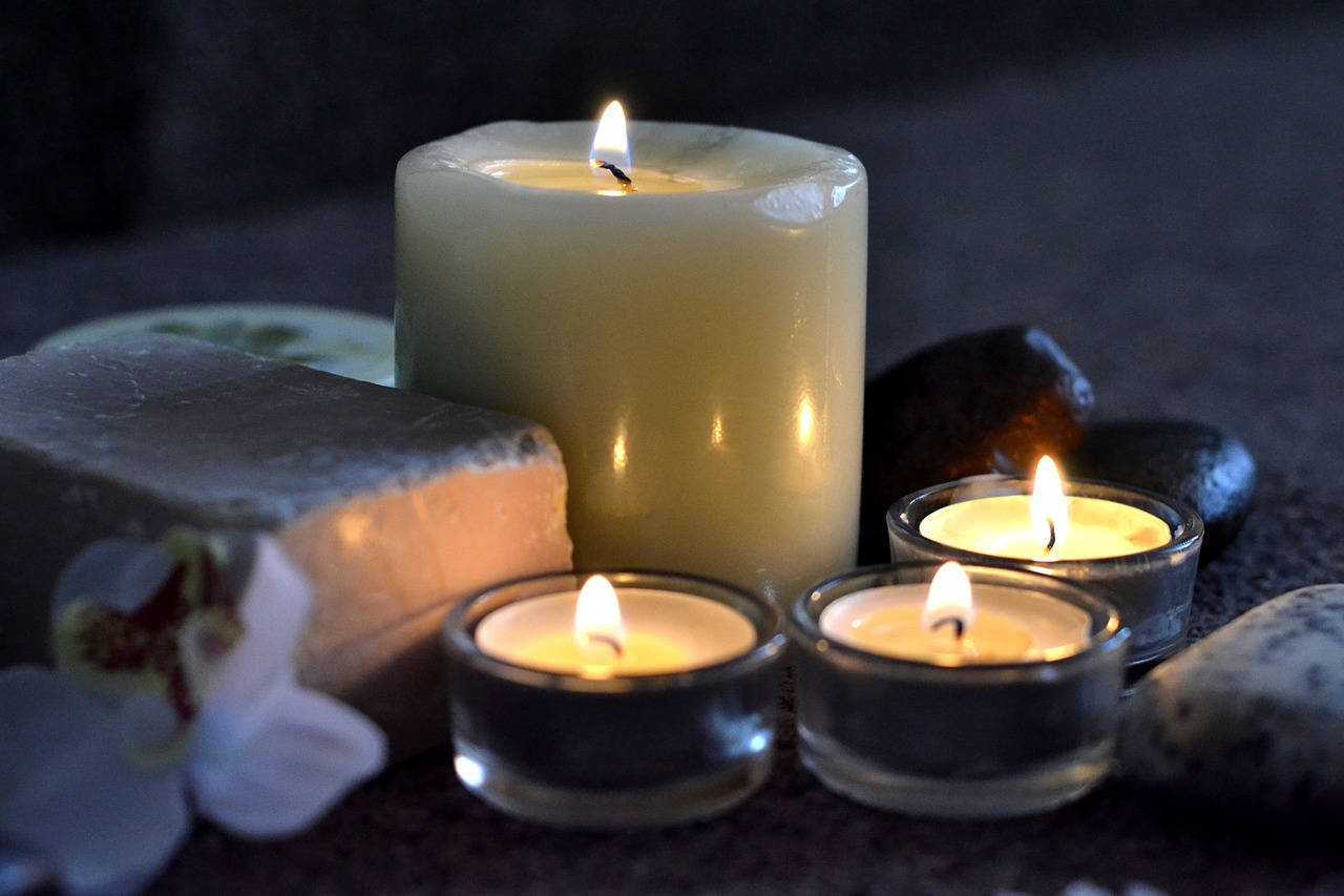 candles spa relax free photo