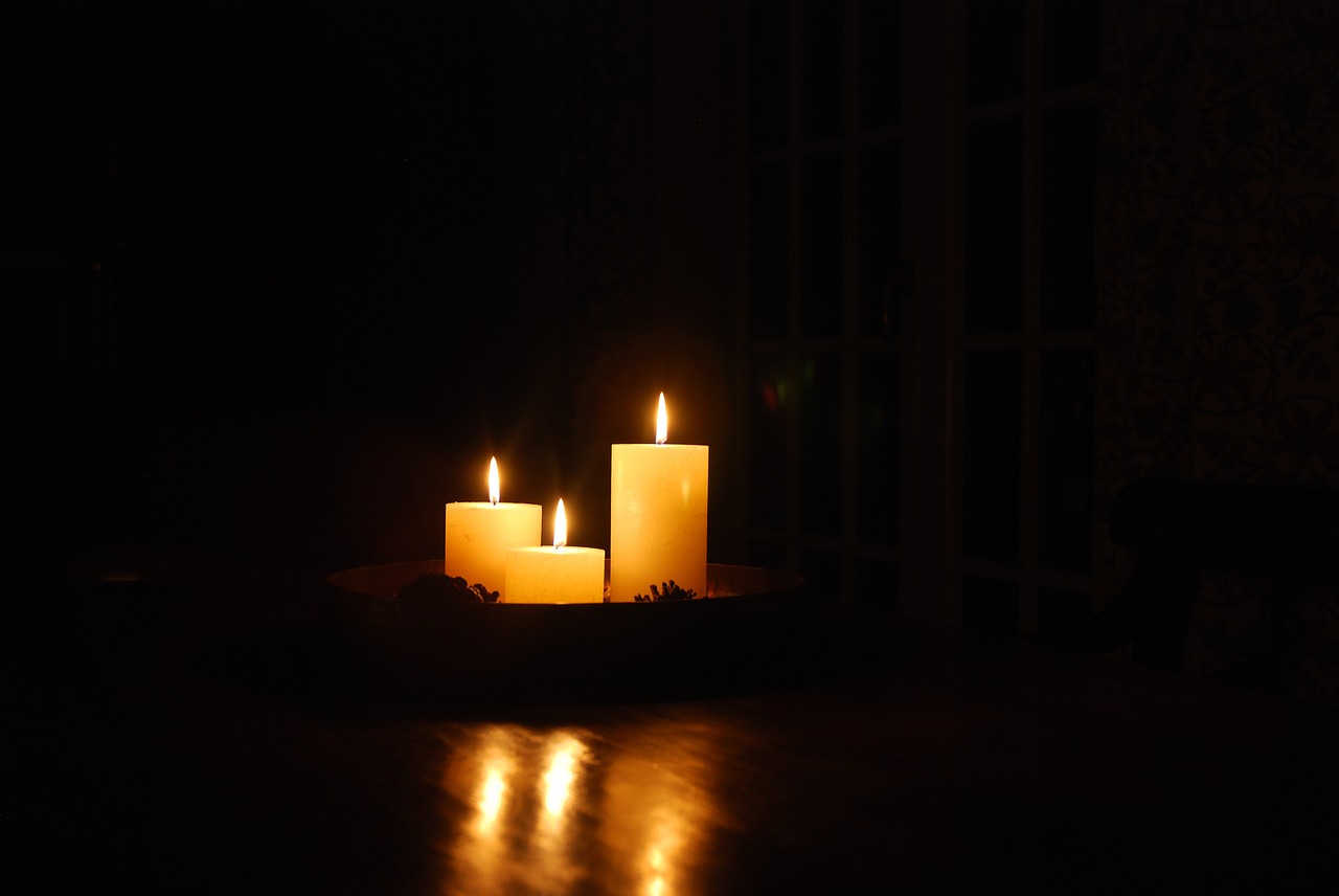 candles  mood  background free photo