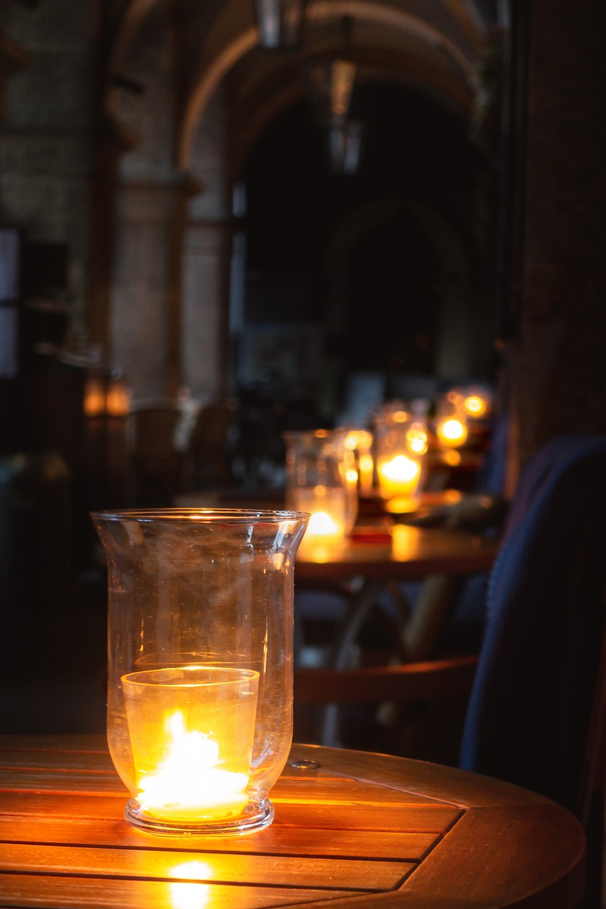 candles  table  mood free photo