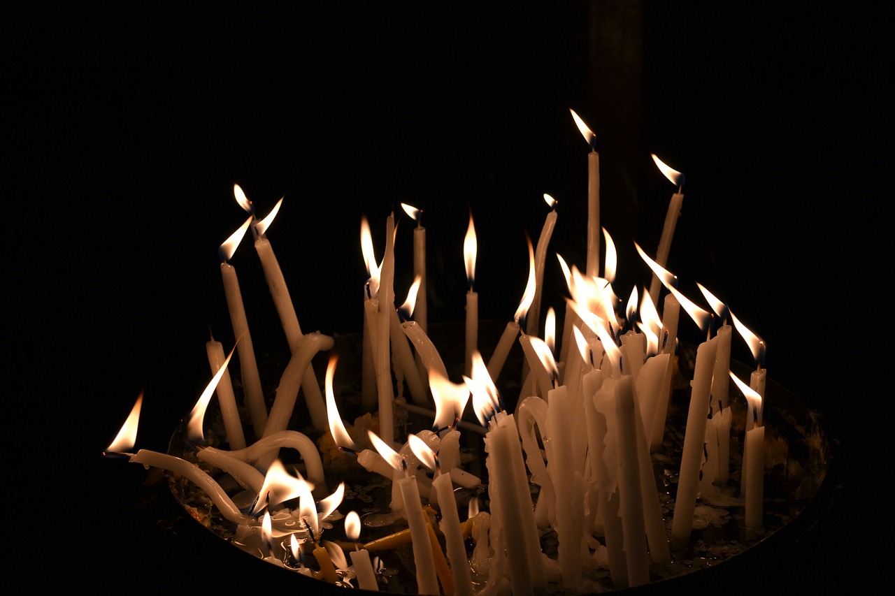 candles dark black free photo