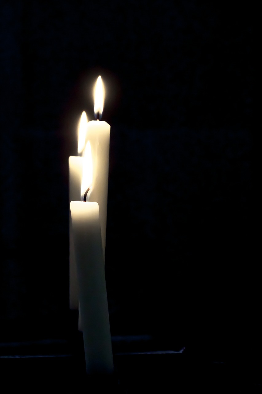 candles mourning candlelight free photo