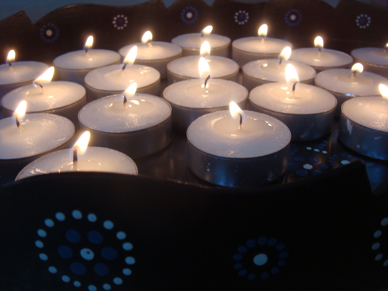 candles candle tray free photo