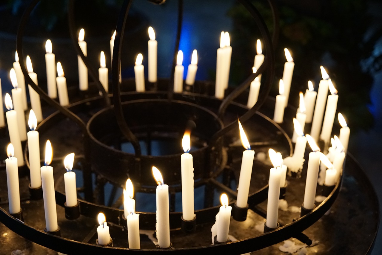 candles light church free photo