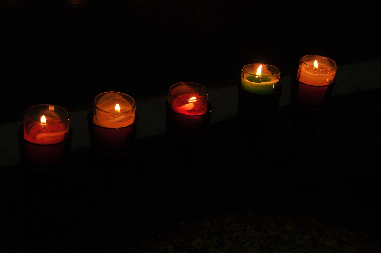 candles diya greetings free photo