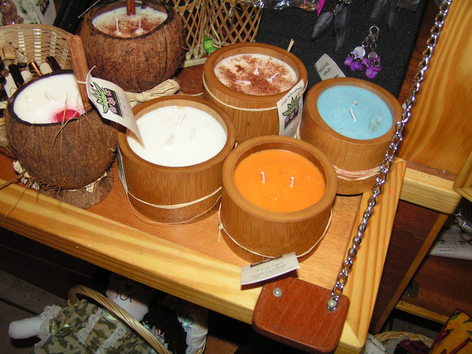 tropical candles gift free photo