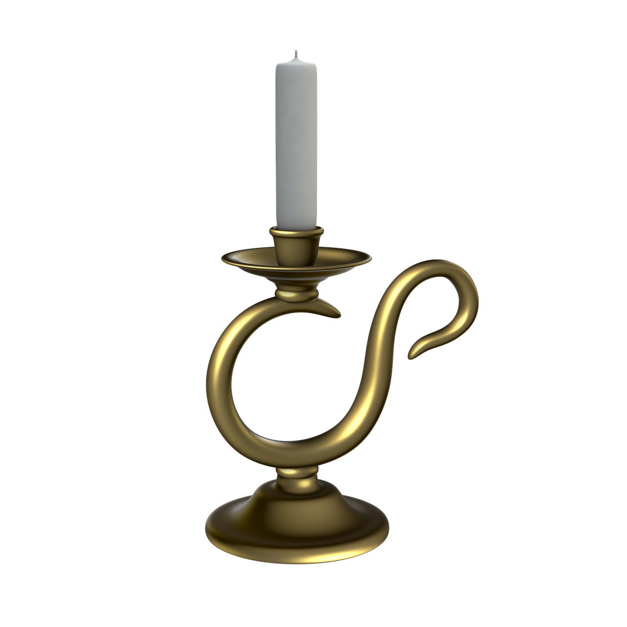 candlestick  candle  golden candlestick free photo