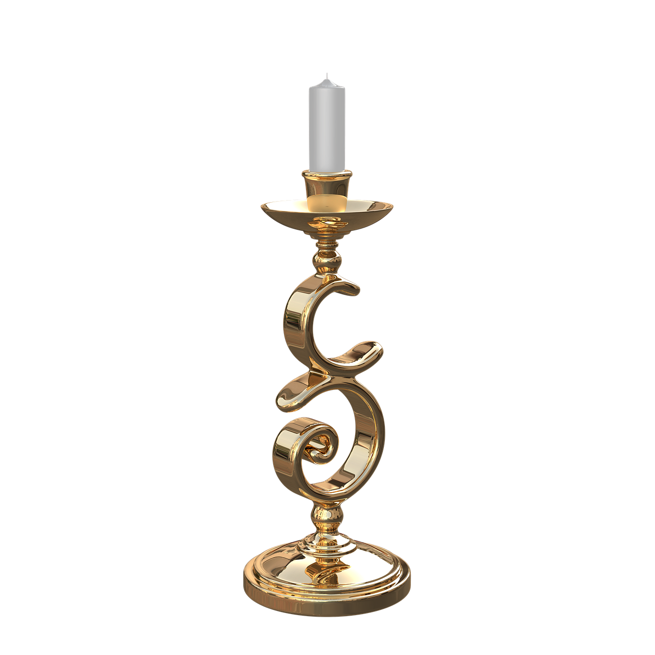 candlestick  candle  gilding free photo