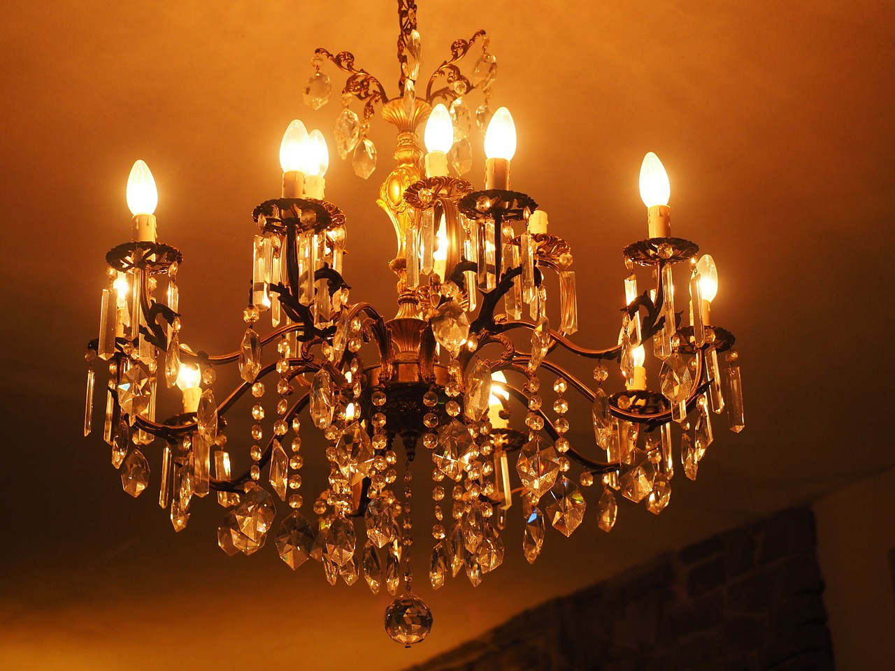 candlestick chandelier lamp free photo