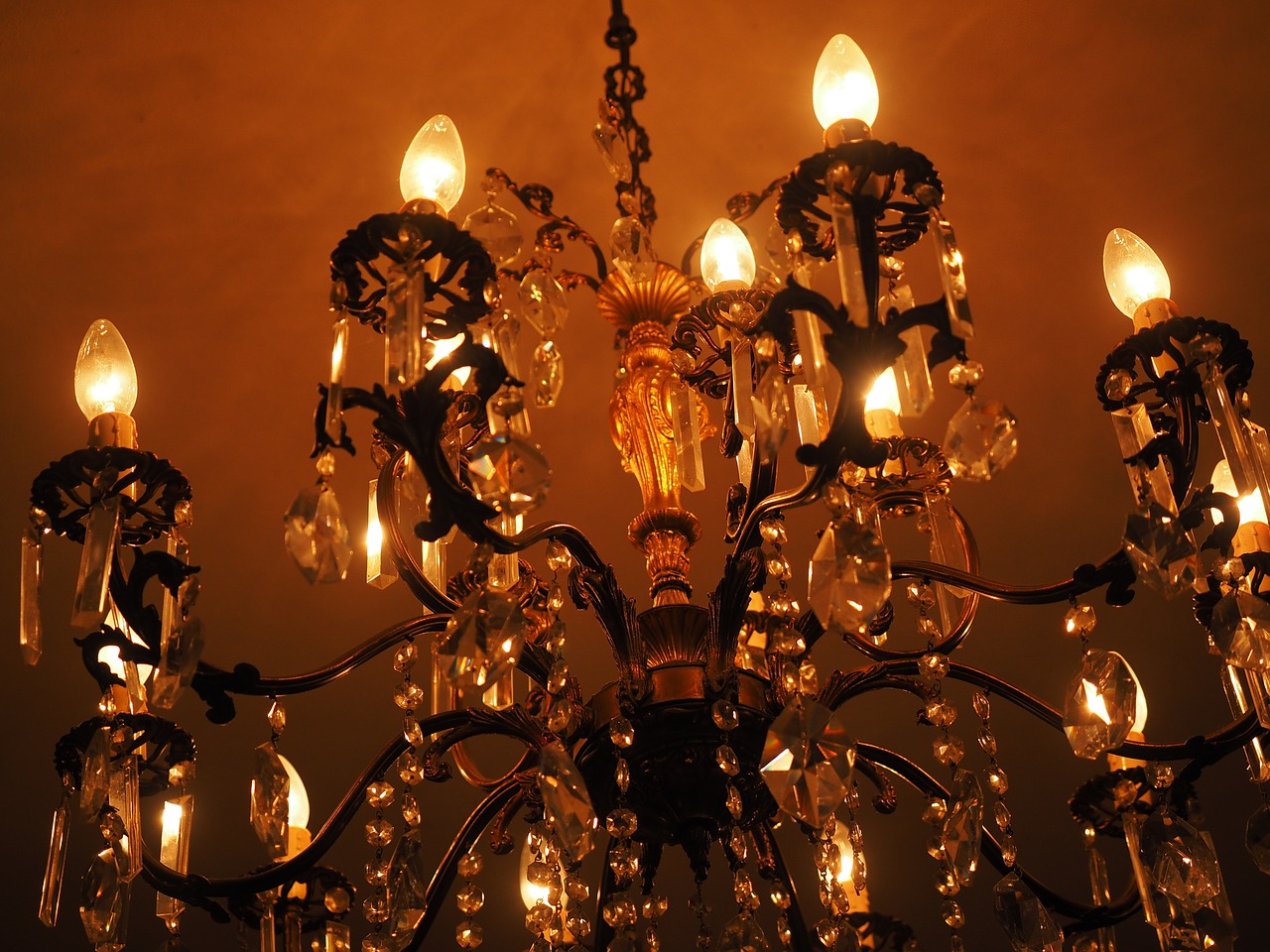 candlestick chandelier lamp free photo