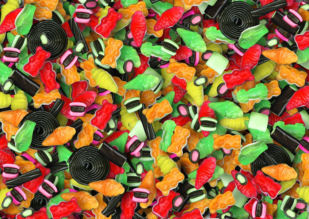 candy bulk coloured free photo