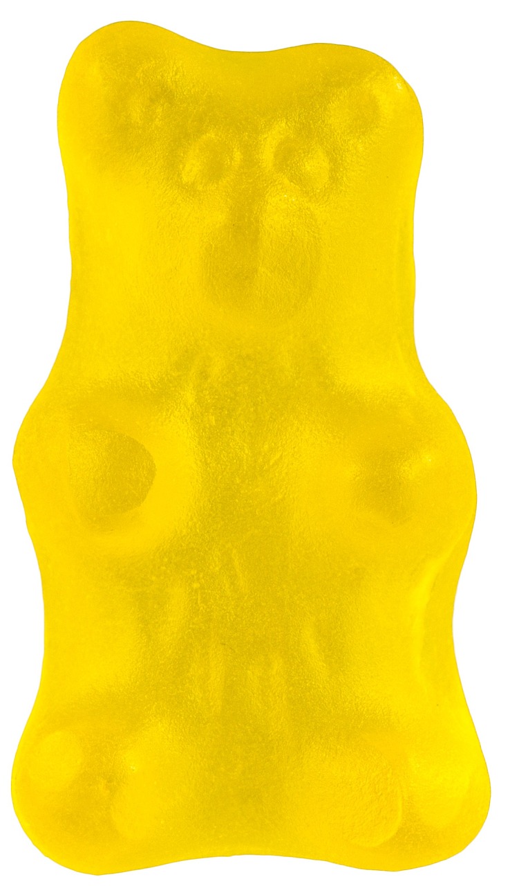 candy gummy bear yellow free photo