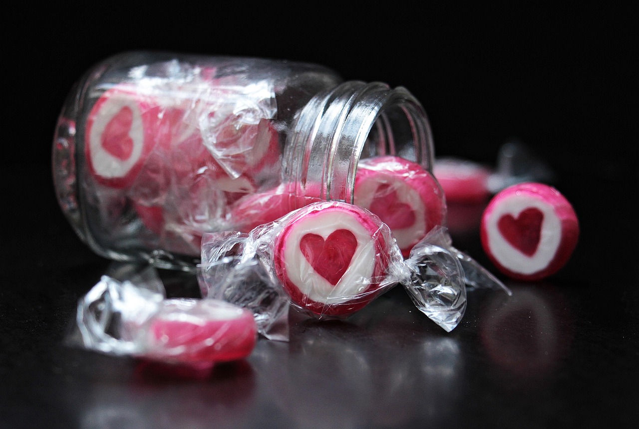 candy heart heart candy free photo