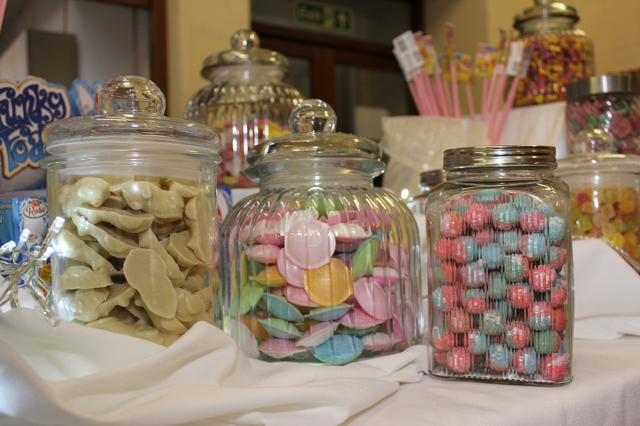 candy glass jars containers free photo