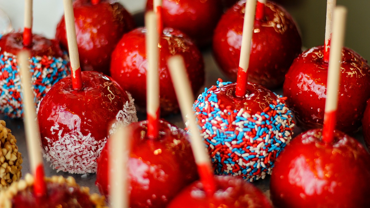 candy apples red free photo