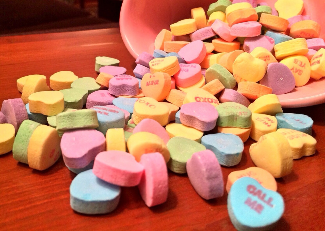 candy valentine rainbow free photo