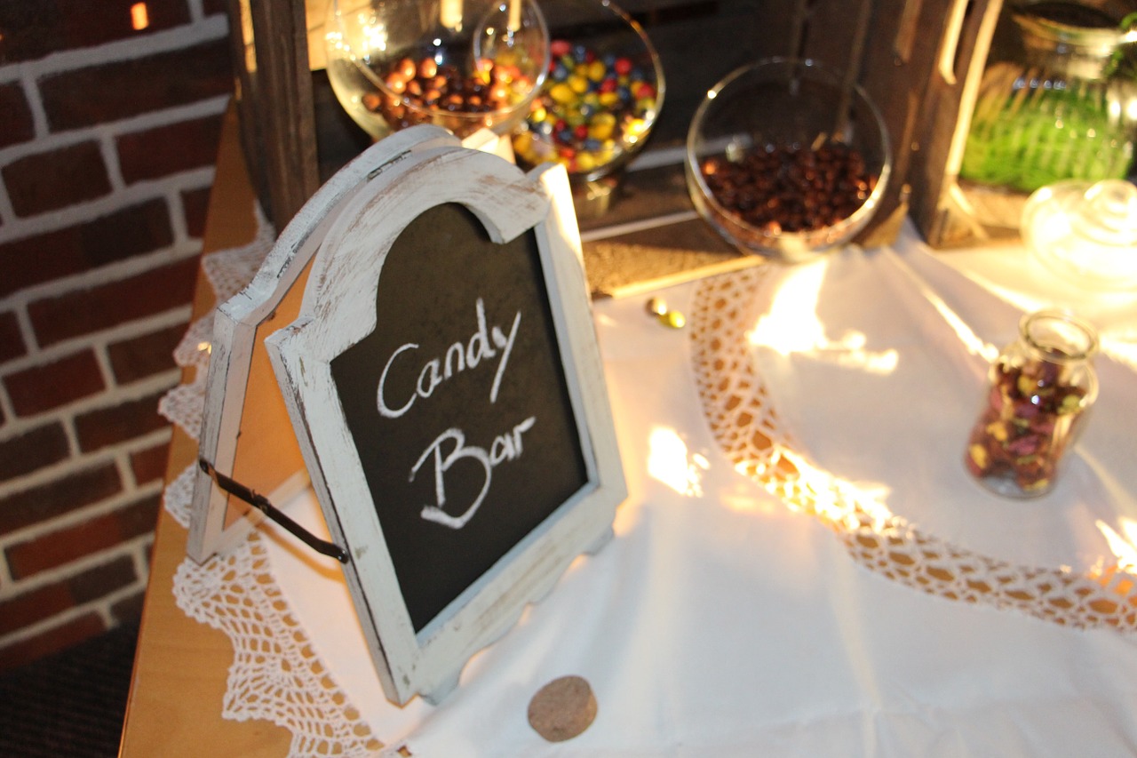 candy-bar wedding candy bar free photo