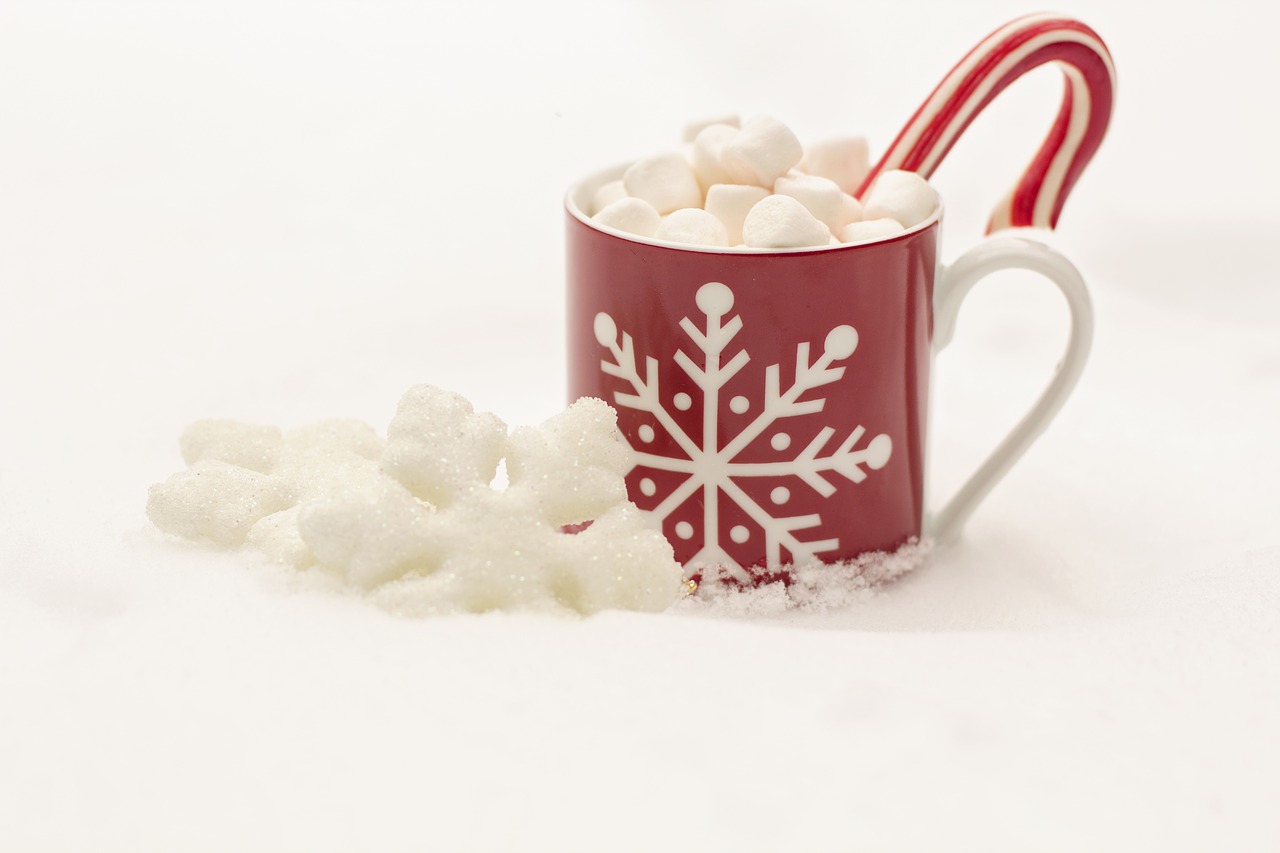 candy cane hot chocolate cocoa free photo