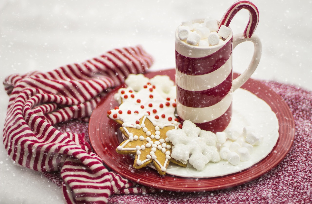 candy cane hot chocolate cocoa free photo