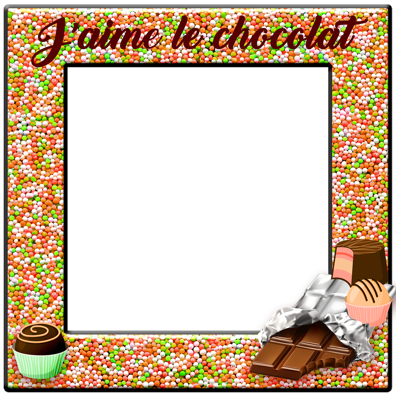 candy frame  chocolate  french free photo