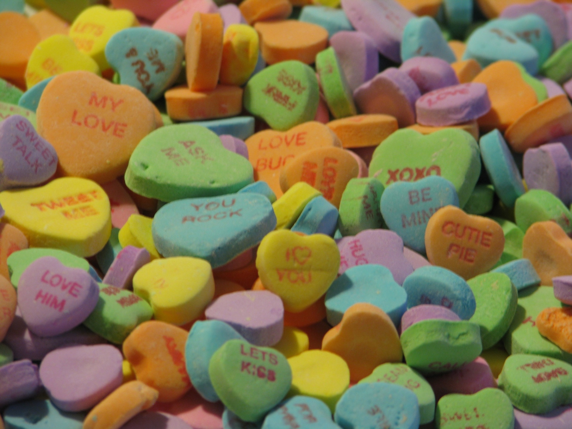 candy hearts valentines free photo