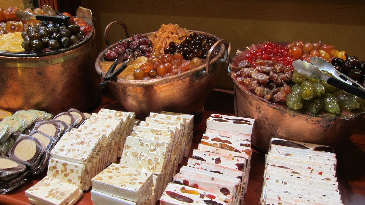 candy store nougat sweets free photo