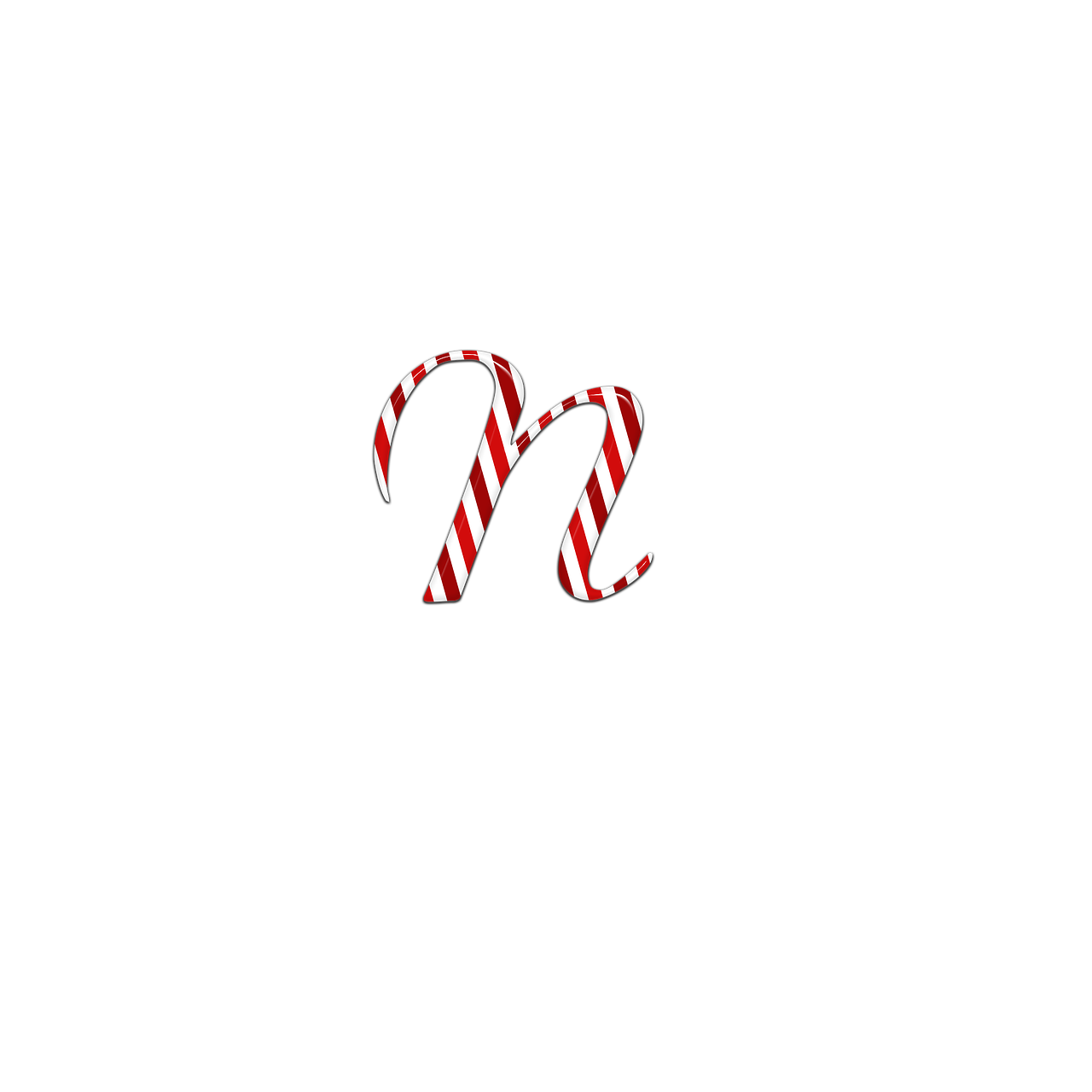 candycane letter n free photo