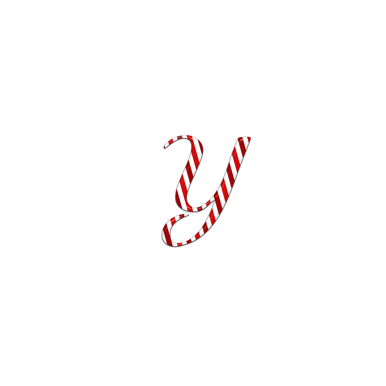 candycane letter y free photo