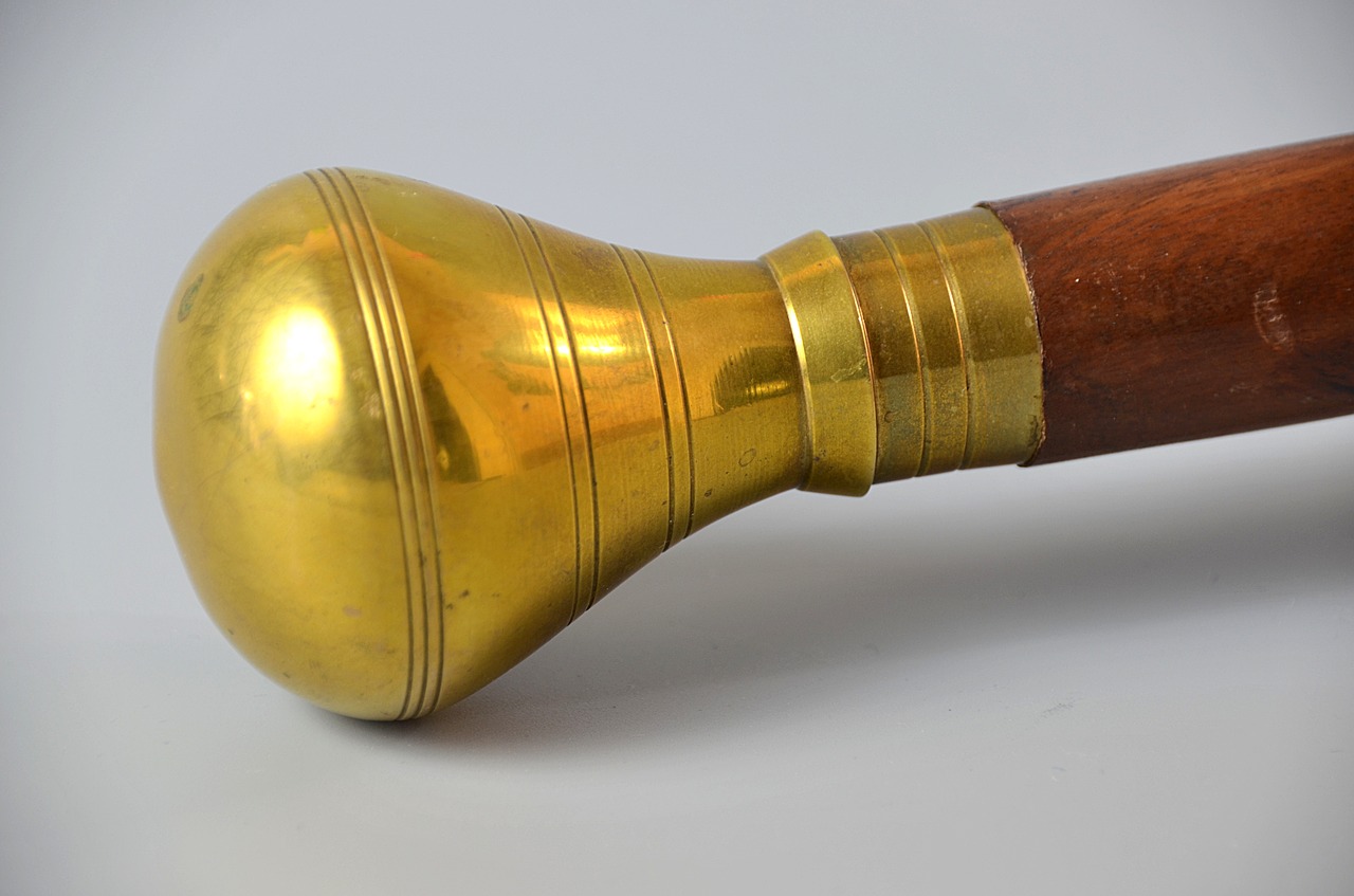 cane knob brass free photo