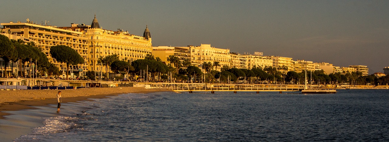 cannes  sunset  lonely free photo