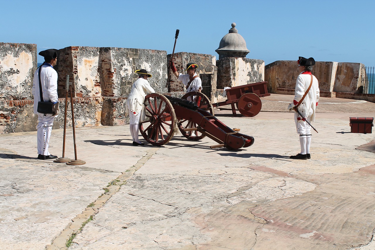 cannon puerto rico castle free photo