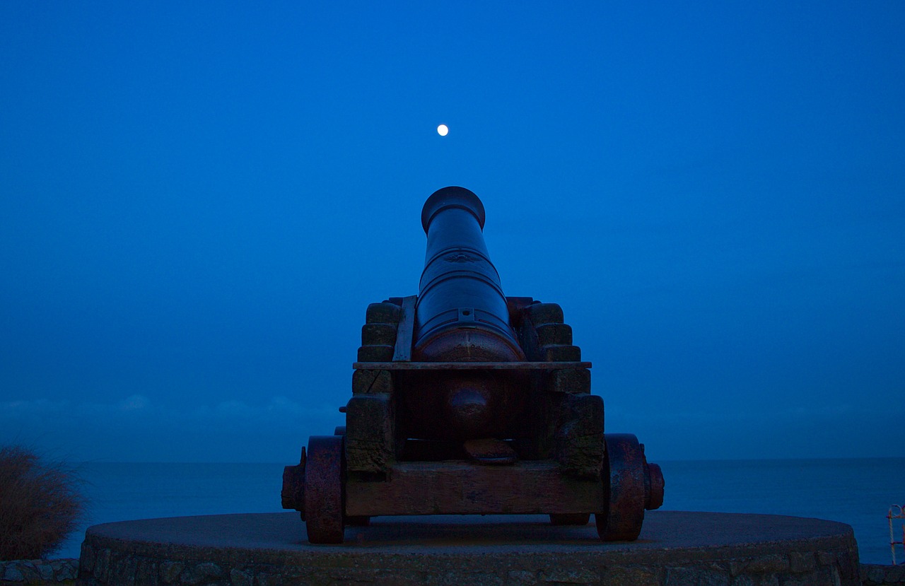 cannon moon night free photo