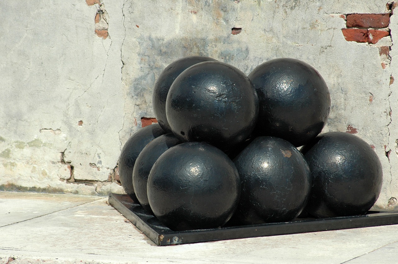 cannon balls historic historical free photo