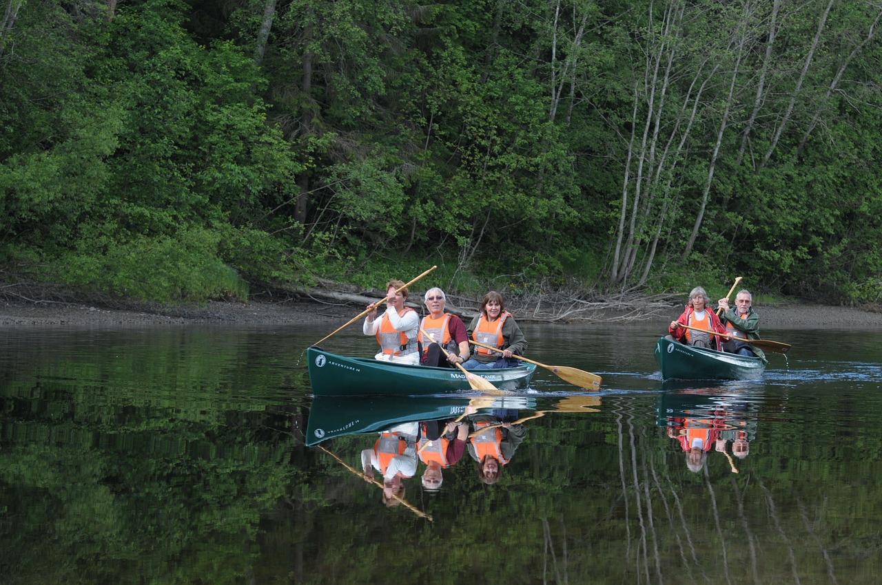 canoe canoe trip randselva free photo